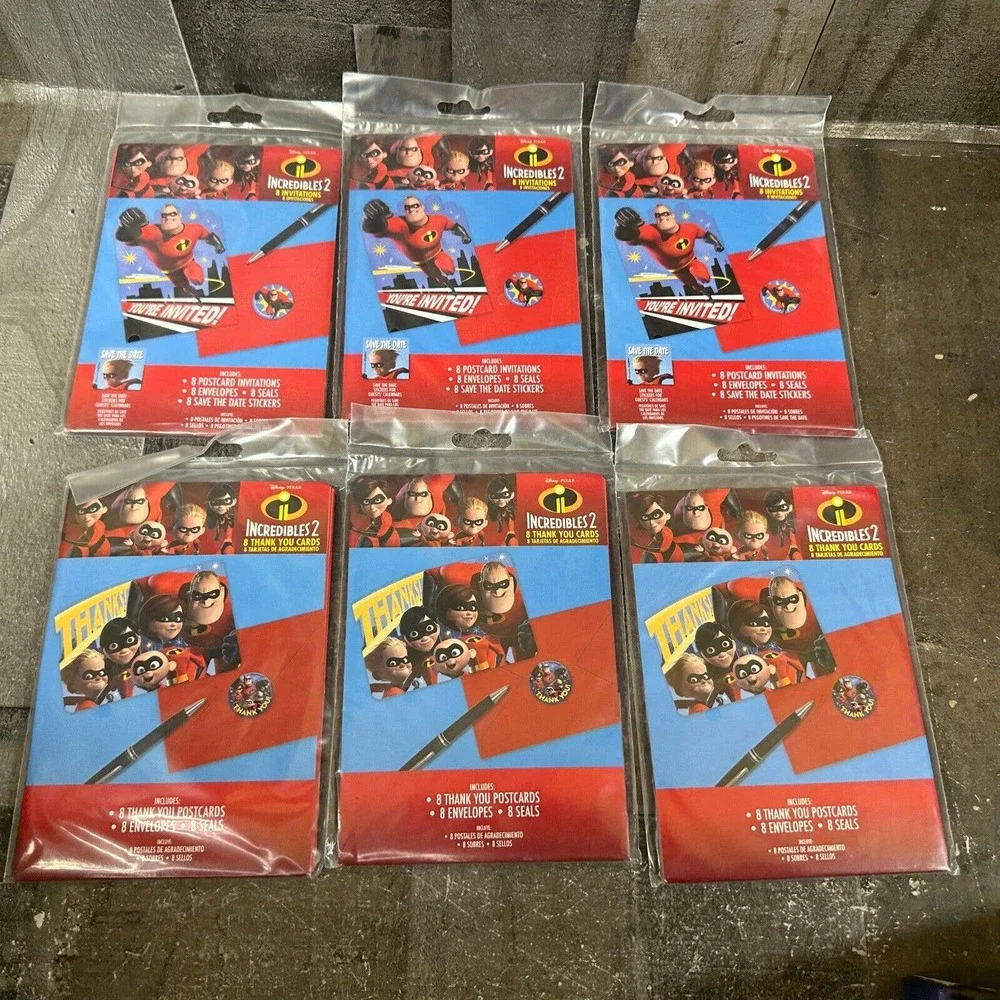 Disney incredibles invitations